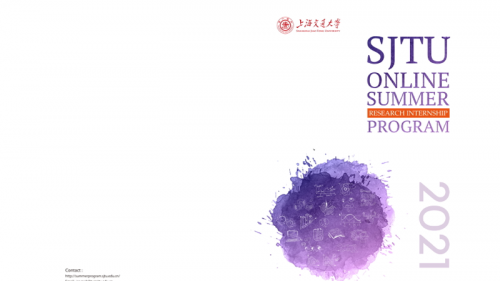 2021 SJTU Summer Research Internship Program Brochure No introduction !